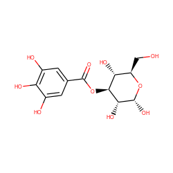 O=C(O[C@@H]1[C@@H](O)[C@@H](O)O[C@H](CO)[C@H]1O)c1cc(O)c(O)c(O)c1 ZINC000238779027
