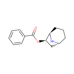 O=C(O[C@@H]1C[C@H]2CCC[C@H]1N2)c1ccccc1 ZINC000253635703