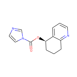 O=C(O[C@@H]1CCCc2ncccc21)n1ccnc1 ZINC000029484734