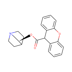 O=C(O[C@@H]1CN2CCC1CC2)C1c2ccccc2Oc2ccccc21 ZINC000000534283