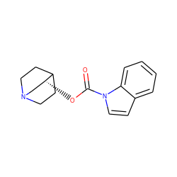 O=C(O[C@@H]1CN2CCC1CC2)n1ccc2ccccc21 ZINC000026953917