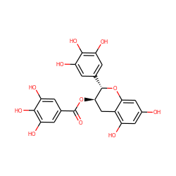 O=C(O[C@@H]1Cc2c(O)cc(O)cc2O[C@H]1c1cc(O)c(O)c(O)c1)c1cc(O)c(O)c(O)c1 ZINC000003870413