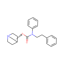 O=C(O[C@H]1CN2CCC1CC2)N(CCc1ccccc1)c1ccccc1 ZINC000034281191