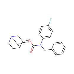 O=C(O[C@H]1CN2CCC1CC2)N(Cc1ccccc1)c1ccc(F)cc1 ZINC000034043816