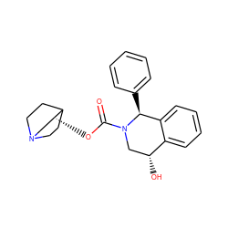 O=C(O[C@H]1CN2CCC1CC2)N1C[C@@H](O)c2ccccc2[C@@H]1c1ccccc1 ZINC000013674438
