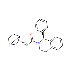 O=C(O[C@H]1CN2CCC1CC2)N1CCc2ccccc2[C@@H]1c1ccccc1 ZINC000003936683
