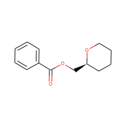 O=C(OC[C@@H]1CCCCO1)c1ccccc1 ZINC000028710872