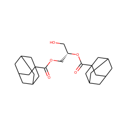 O=C(OC[C@H](CO)OC(=O)C12CC3CC(CC(C3)C1)C2)C12CC3CC(CC(C3)C1)C2 ZINC000027722298