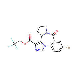 O=C(OCC(F)(F)F)c1ncn2c1[C@@H]1CCCN1C(=O)c1cc(Br)ccc1-2 ZINC000098085589