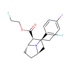 O=C(OCCF)[C@H]1[C@@H](c2ccc(I)cc2)C[C@H]2CC[C@H]1N2CCCF ZINC000195290340