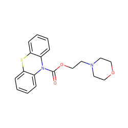 O=C(OCCN1CCOCC1)N1c2ccccc2Sc2ccccc21 ZINC000040934873