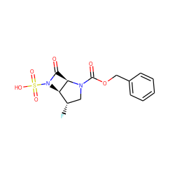 O=C(OCc1ccccc1)N1C[C@H](F)[C@@H]2[C@H]1C(=O)N2S(=O)(=O)O ZINC000013781301