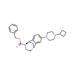 O=C(OCc1ccccc1)N1CC[C@@H]2C[C@@H]1c1ccc(N3CCN(C4CCC4)CC3)cc12 ZINC001772614452