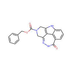 O=C(OCc1ccccc1)N1Cc2n[nH]c(=O)c3cccc4[nH]c(c2c43)C1 ZINC000150192247