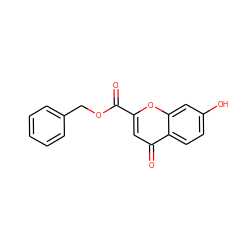 O=C(OCc1ccccc1)c1cc(=O)c2ccc(O)cc2o1 ZINC000027895937