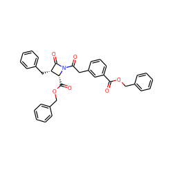 O=C(OCc1ccccc1)c1cccc(CC(=O)N2C(=O)[C@@H](Cc3ccccc3)[C@H]2C(=O)OCc2ccccc2)c1 ZINC000029316709