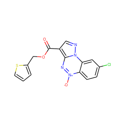 O=C(OCc1cccs1)c1cnn2c1n[n+]([O-])c1ccc(Cl)cc12 ZINC000001912816