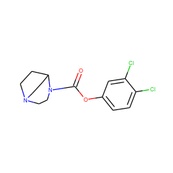 O=C(Oc1ccc(Cl)c(Cl)c1)N1CCN2CCC1CC2 ZINC000042988633