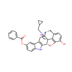 O=C(Oc1ccc2[nH]c3c(c2c1)C[C@@]1(O)[C@H]2Cc4ccc(O)c5c4[C@@]1(CCN2CC1CC1)[C@@H]3O5)c1ccccc1 ZINC000028522458