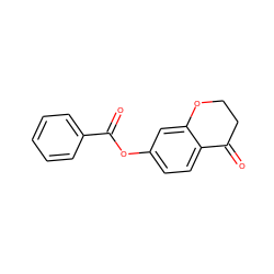 O=C(Oc1ccc2c(c1)OCCC2=O)c1ccccc1 ZINC000066111997