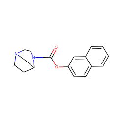 O=C(Oc1ccc2ccccc2c1)N1CCN2CCC1CC2 ZINC000034004045