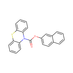 O=C(Oc1ccc2ccccc2c1)N1c2ccccc2Sc2ccccc21 ZINC000040933671