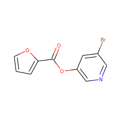 O=C(Oc1cncc(Br)c1)c1ccco1 ZINC000040584836