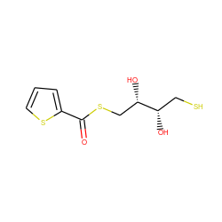 O=C(SC[C@H](O)[C@@H](O)CS)c1cccs1 ZINC000013687417