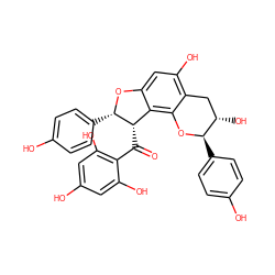 O=C(c1c(O)cc(O)cc1O)[C@H]1c2c(cc(O)c3c2O[C@H](c2ccc(O)cc2)[C@@H](O)C3)O[C@H]1c1ccc(O)cc1 ZINC000038146177