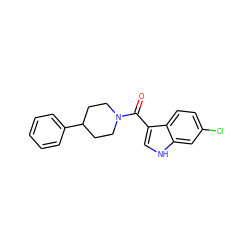 O=C(c1c[nH]c2cc(Cl)ccc12)N1CCC(c2ccccc2)CC1 ZINC000114224650