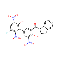 O=C(c1cc(-c2c(O)c([N+](=O)[O-])cc(F)c2[N+](=O)[O-])cc([N+](=O)[O-])c1O)[C@H]1CCc2ccccc21 ZINC000096273549