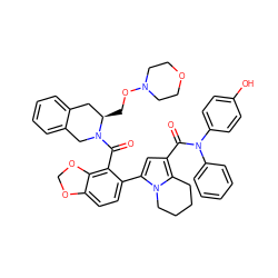 O=C(c1cc(-c2ccc3c(c2C(=O)N2Cc4ccccc4C[C@H]2CON2CCOCC2)OCO3)n2c1CCCC2)N(c1ccccc1)c1ccc(O)cc1 ZINC001772596144