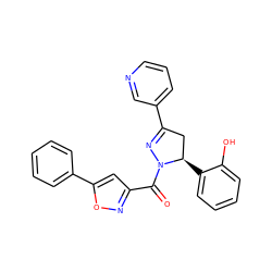 O=C(c1cc(-c2ccccc2)on1)N1N=C(c2cccnc2)C[C@H]1c1ccccc1O ZINC000071281451