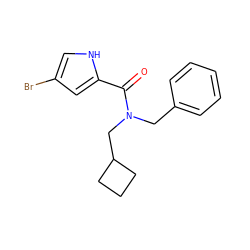 O=C(c1cc(Br)c[nH]1)N(Cc1ccccc1)CC1CCC1 ZINC000103232574