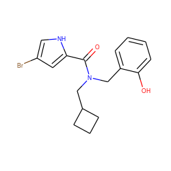 O=C(c1cc(Br)c[nH]1)N(Cc1ccccc1O)CC1CCC1 ZINC000103232594