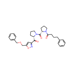 O=C(c1cc(COCc2ccccc2)on1)[C@@H]1CCCN1C(=O)[C@@H]1CCCN1C(=O)CCCc1ccccc1 ZINC000026729592