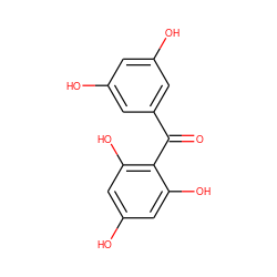 O=C(c1cc(O)cc(O)c1)c1c(O)cc(O)cc1O ZINC000014639708