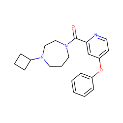 O=C(c1cc(Oc2ccccc2)ccn1)N1CCCN(C2CCC2)CC1 ZINC000053243981