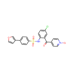 O=C(c1cc[n+]([O-])cc1)c1cc(Cl)ccc1NS(=O)(=O)c1ccc(-c2ccoc2)cc1 ZINC000113626623