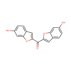 O=C(c1cc2ccc(O)cc2o1)c1cc2ccc(O)cc2o1 ZINC000028647211