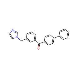 O=C(c1ccc(-c2ccccc2)cc1)c1cccc(Cn2ccnc2)c1 ZINC000028709476