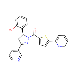 O=C(c1ccc(-c2ccccn2)s1)N1N=C(c2cccnc2)C[C@H]1c1ccccc1O ZINC000071340634