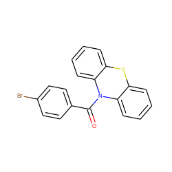 O=C(c1ccc(Br)cc1)N1c2ccccc2Sc2ccccc21 ZINC000005948475