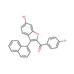 O=C(c1ccc(Br)cc1)c1oc2cc(O)ccc2c1-c1cccc2ccccc12 ZINC000013818626