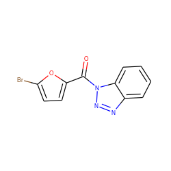 O=C(c1ccc(Br)o1)n1nnc2ccccc21 ZINC000000437973