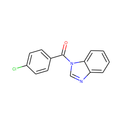 O=C(c1ccc(Cl)cc1)n1cnc2ccccc21 ZINC000000084740