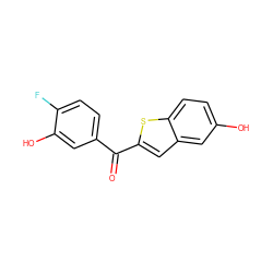 O=C(c1ccc(F)c(O)c1)c1cc2cc(O)ccc2s1 ZINC000299819887