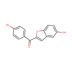 O=C(c1ccc(O)cc1)c1cc2cc(O)ccc2o1 ZINC000299822410