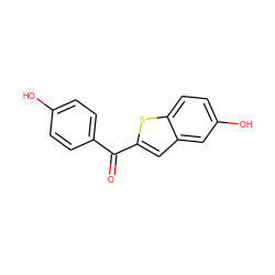 O=C(c1ccc(O)cc1)c1cc2cc(O)ccc2s1 ZINC000299824840