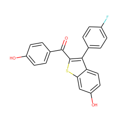 O=C(c1ccc(O)cc1)c1sc2cc(O)ccc2c1-c1ccc(F)cc1 ZINC000653782496